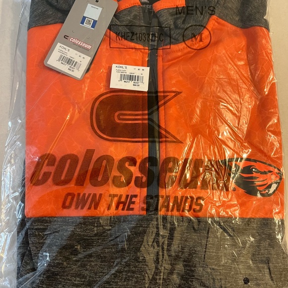 NWT Colosseum Men's Oregon State Beavers Olympus 1/4 Zip Pullover (M) - Picture 4 of 4